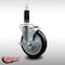 Service Caster 5'' SS Black Poly Swivel 1-1/8'' Expanding Stem Caster with Brake SCC-SSEX20S514-PPUB-BLK-TLB-118 - alternate 2